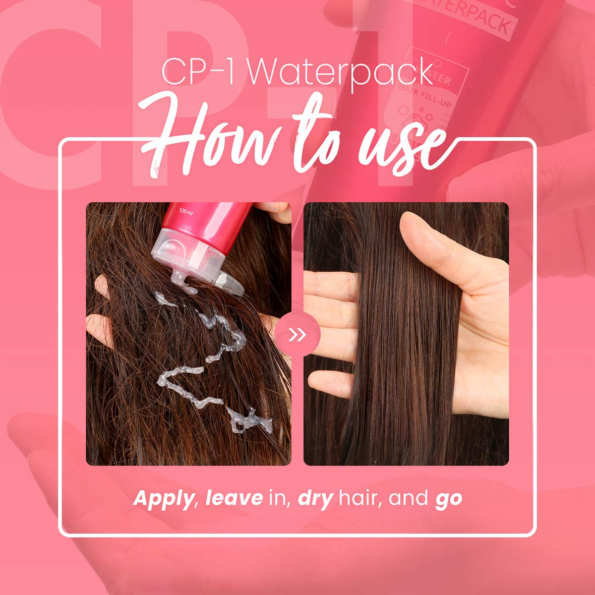 CP-1 3 Seconds Hair Fill-Up Waterpack - Acondicionador sin enjuague, mascarilla capilar sin enjuague 120 ml