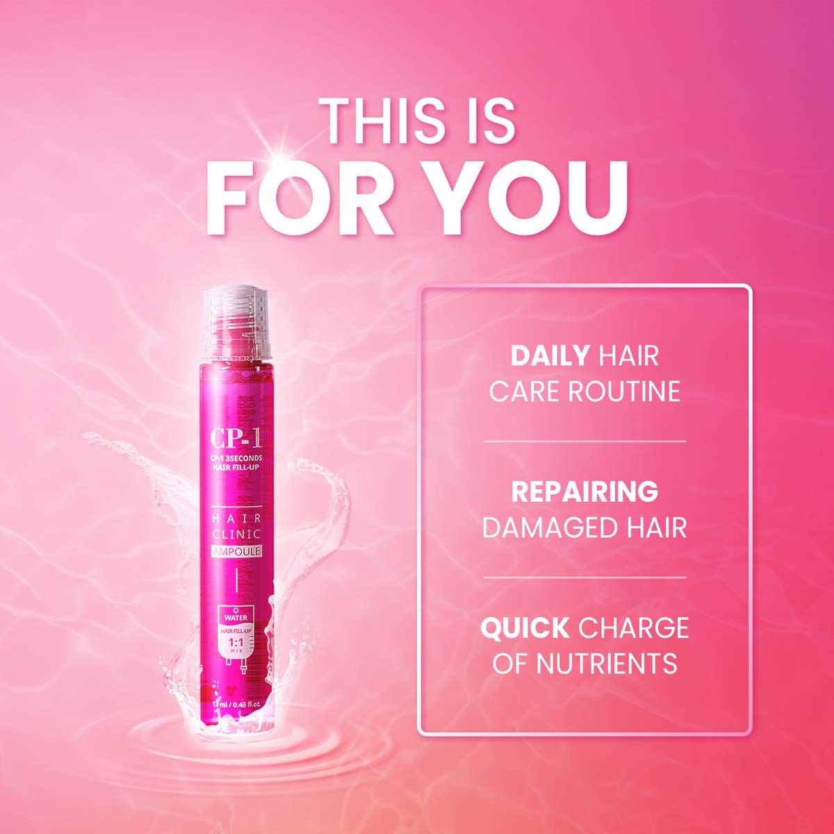 CP-1 3 Seconds Hair Treatment Ampoule For Dry Damaged Hair 170ml