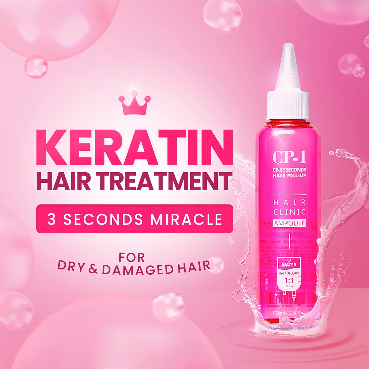 CP-1 3 Seconds Hair Treatment Ampoule For Dry Damaged Hair 170ml