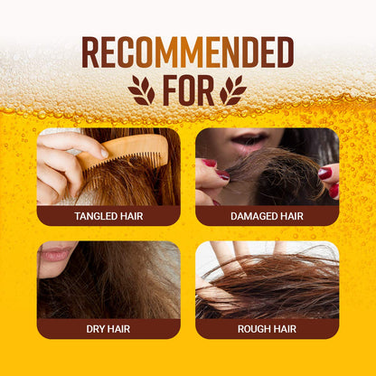 [CRAZYSKIN] Hair Treatment Mask - pH5.5 Beer Yeast, Protein, Keratin, Argan Oil, Collagen - Repairs Dry, Damaged or Color Treated Hair 6.77oz(200ml)