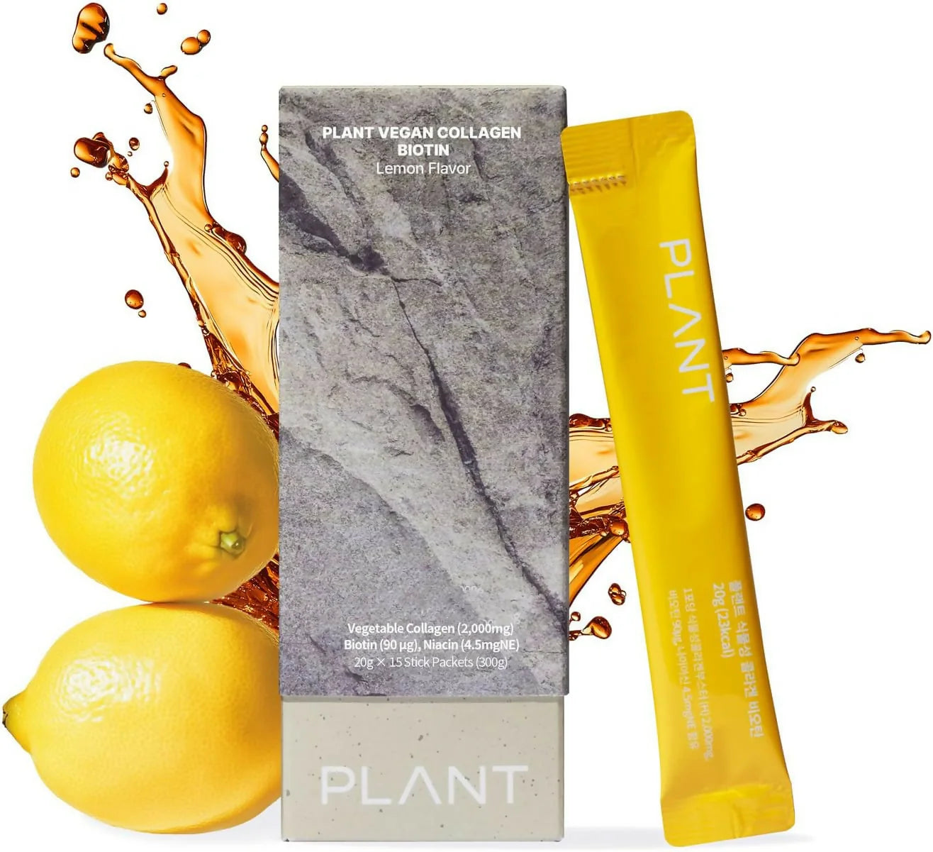 PLANT Vegan Liquid Collagen: Antioxidants & Biotin - Pack of 15