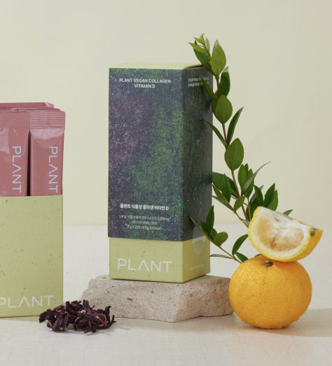 PLANT Vegan Collagen Jelly Stick: Vitamin D3 & Prebiotics - Yuzu Citrus - Pack of 15
